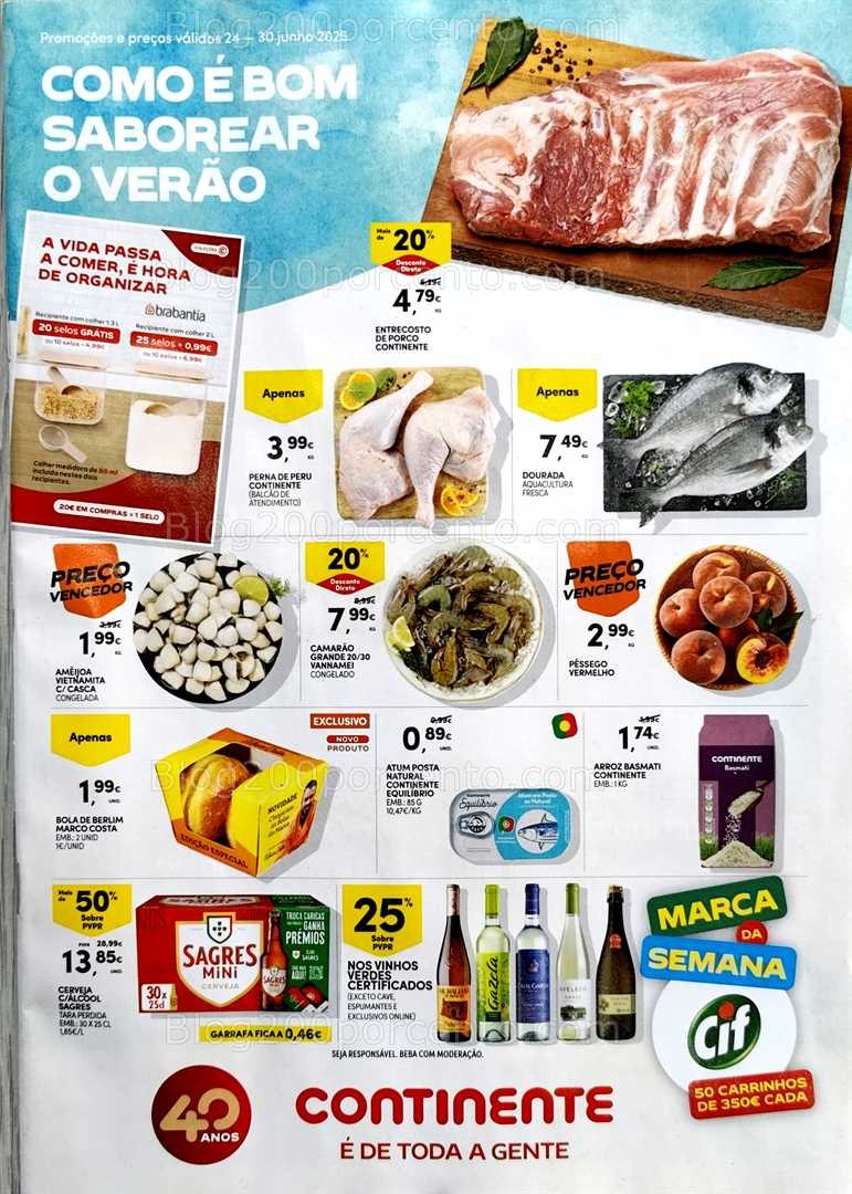 Antevisão Folheto CONTINENTE Modelo - Hiper Promoções de 24 a 30 junho all