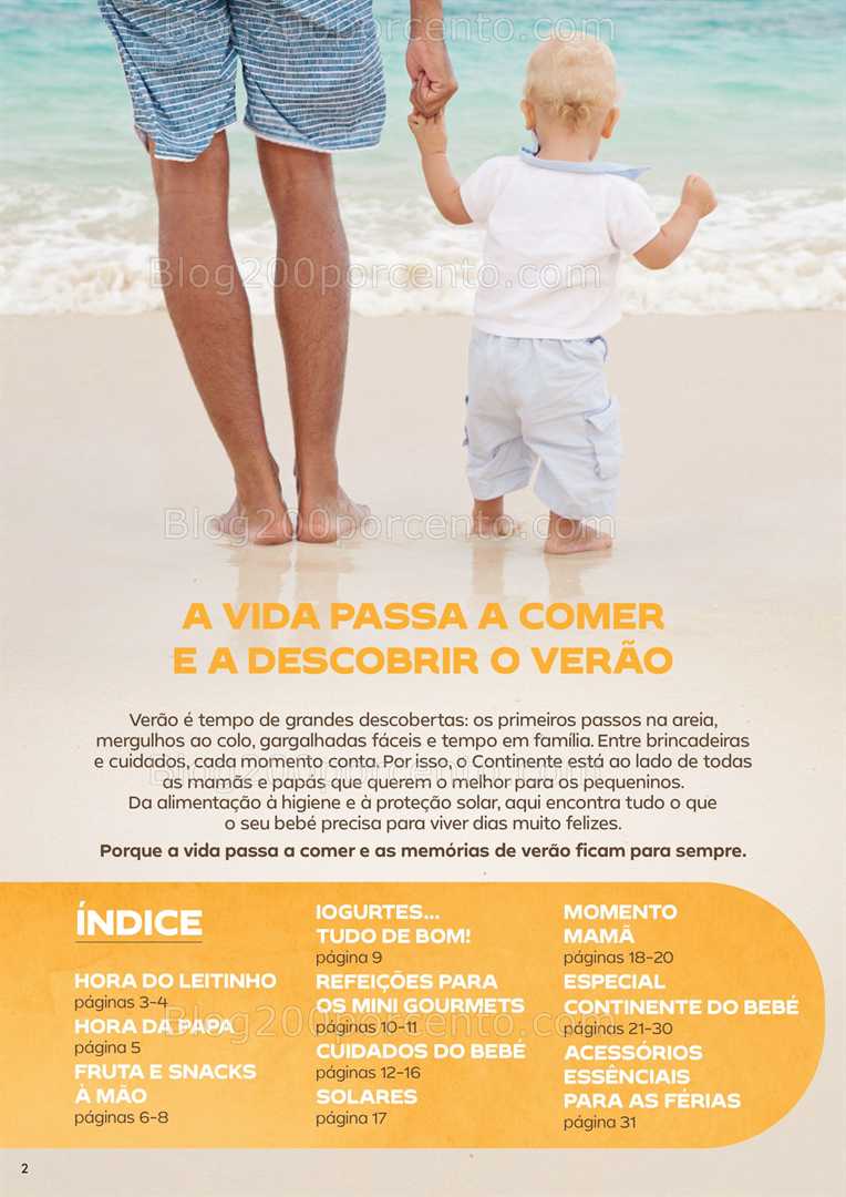 Antevisão Folheto CONTINENTE Bebé Verão Promoções de 1 a 13 julho all