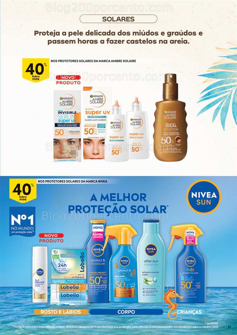 Antevisão Folheto CONTINENTE Bebé Verão Promoções de 1 a 13 julho all