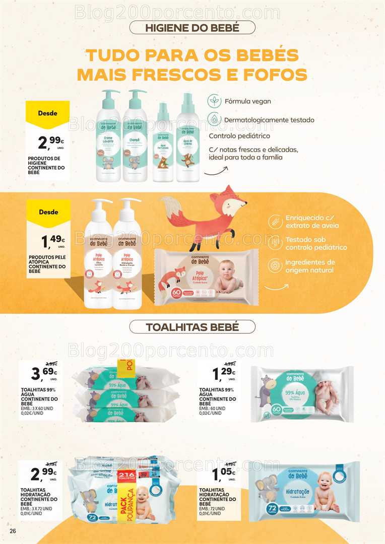 Antevisão Folheto CONTINENTE Bebé Verão Promoções de 1 a 13 julho all