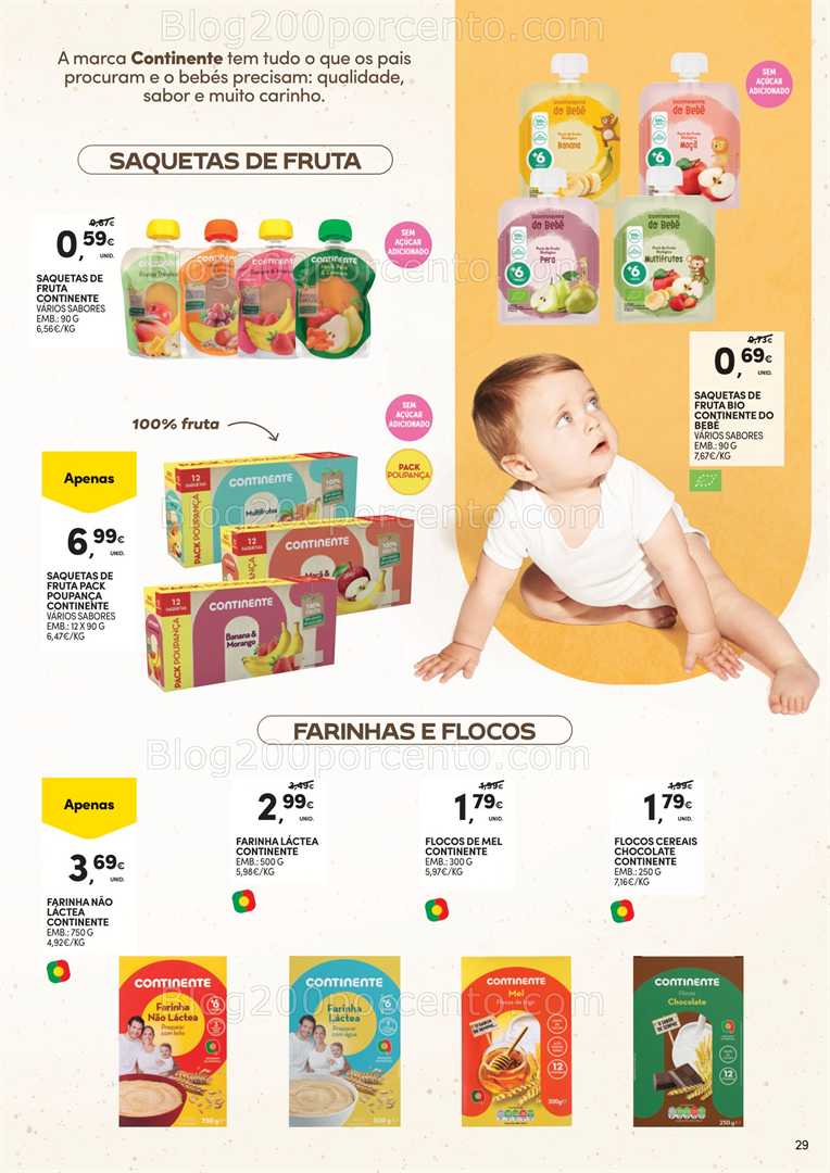 Antevisão Folheto CONTINENTE Bebé Verão Promoções de 1 a 13 julho all