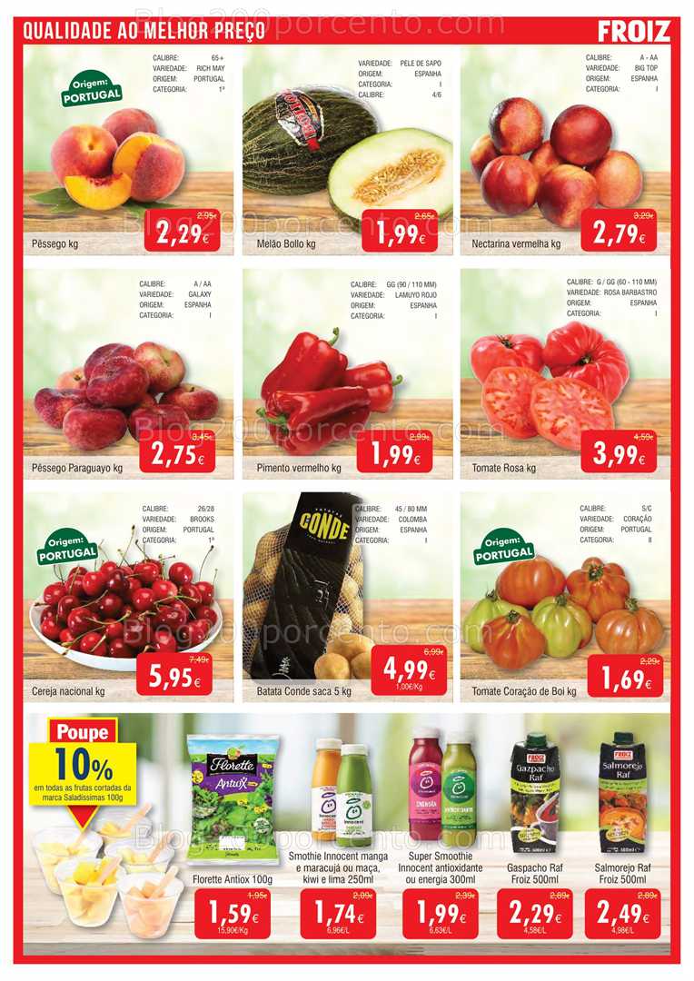 Antevisão Folheto FROIZ Promoções de 2 a 22 julho all