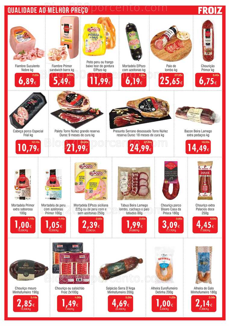 Antevisão Folheto FROIZ Promoções de 2 a 22 julho all