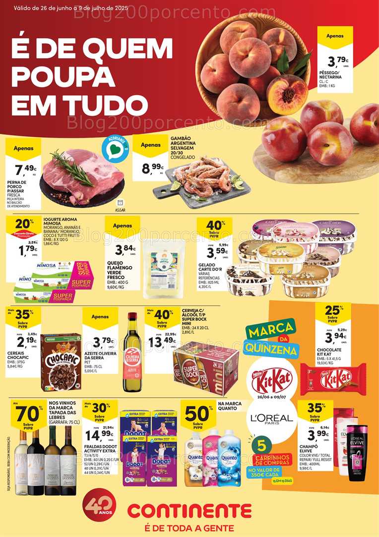 Antevisão Folheto CONTINENTE Açores Promoções 26 junho a 9 julho all