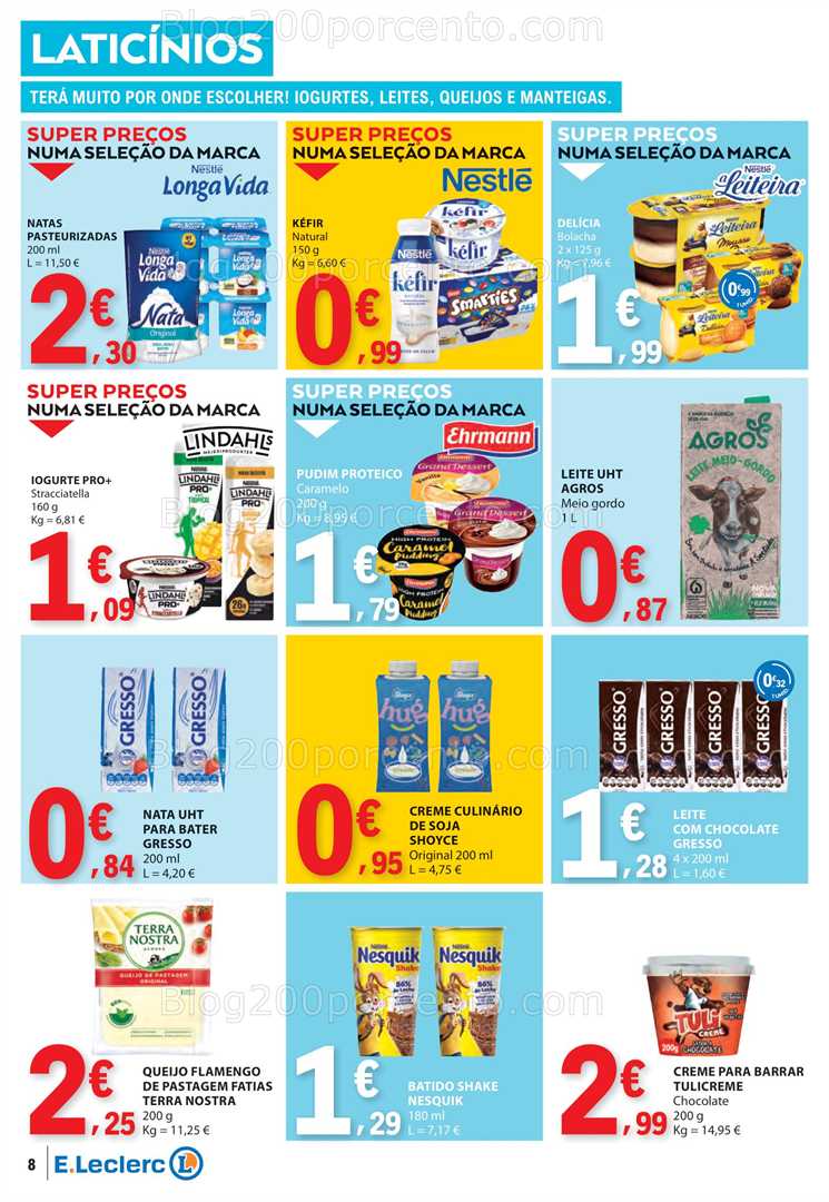 Antevisão Folheto E-LECLERC Promoções 26 junho a 2 julho all