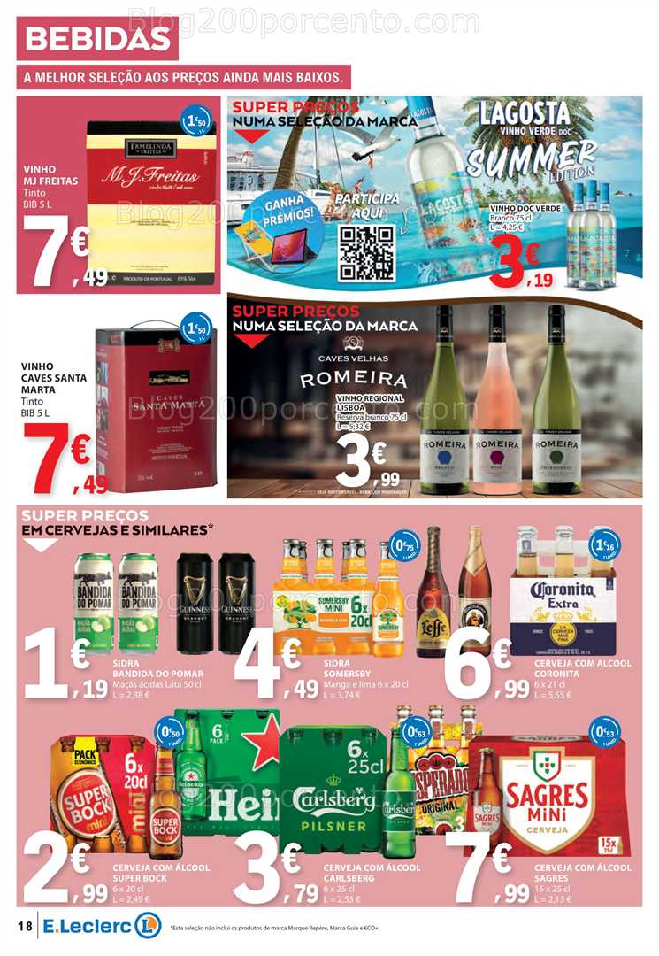 Antevisão Folheto E-LECLERC Promoções 26 junho a 2 julho all