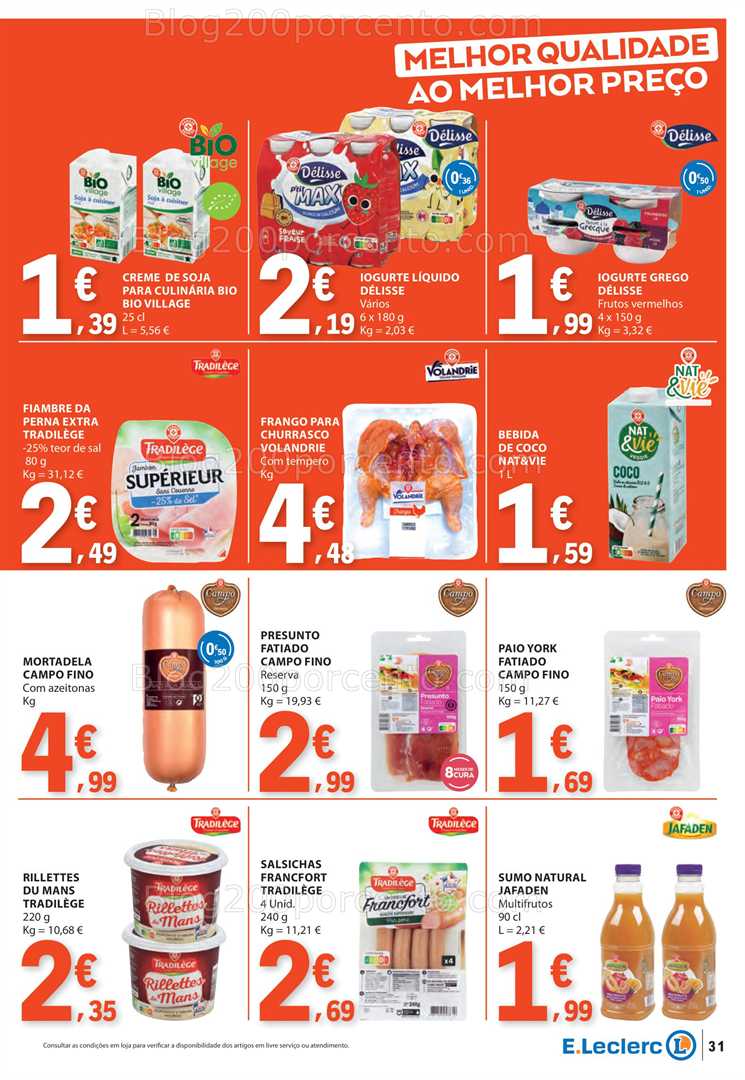 Antevisão Folheto E-LECLERC Promoções 26 junho a 2 julho all