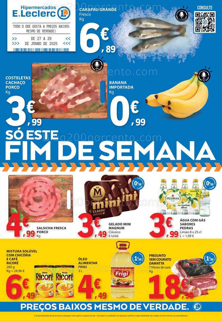 Antevisão Folheto E-LECLERC Fim de Semana - 27 a 29 junho all