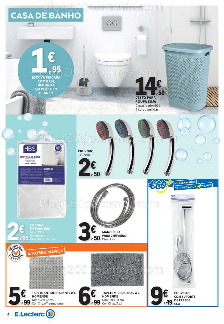 Antevisão Folheto E-LECLERC Bazar Promoções de 3 a 16 julho all