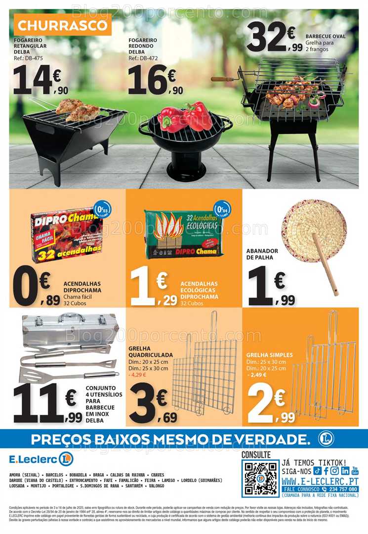 Antevisão Folheto E-LECLERC Bazar Promoções de 3 a 16 julho all