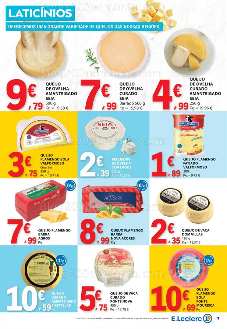 Antevisão Folheto E-LECLERC Promoções de 3 a 9 julho all