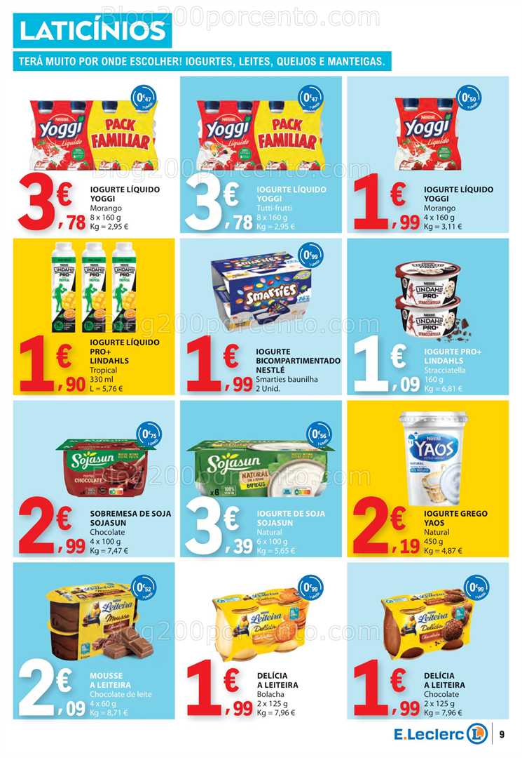 Antevisão Folheto E-LECLERC Promoções de 3 a 9 julho all