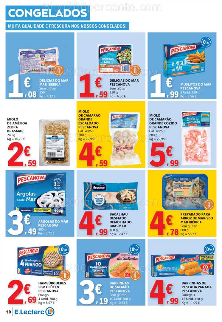 Antevisão Folheto E-LECLERC Promoções de 3 a 9 julho all