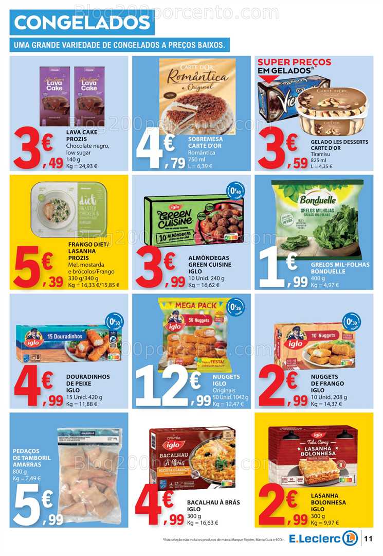 Antevisão Folheto E-LECLERC Promoções de 3 a 9 julho all