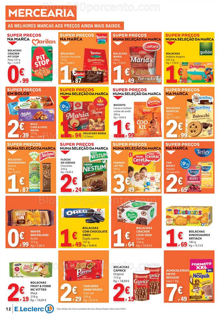 Antevisão Folheto E-LECLERC Promoções de 3 a 9 julho all