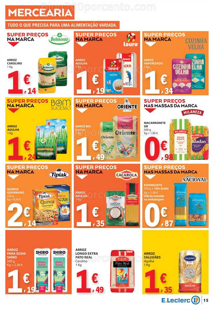 Antevisão Folheto E-LECLERC Promoções de 3 a 9 julho all