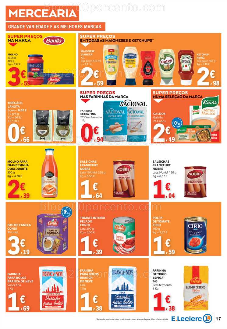 Antevisão Folheto E-LECLERC Promoções de 3 a 9 julho all
