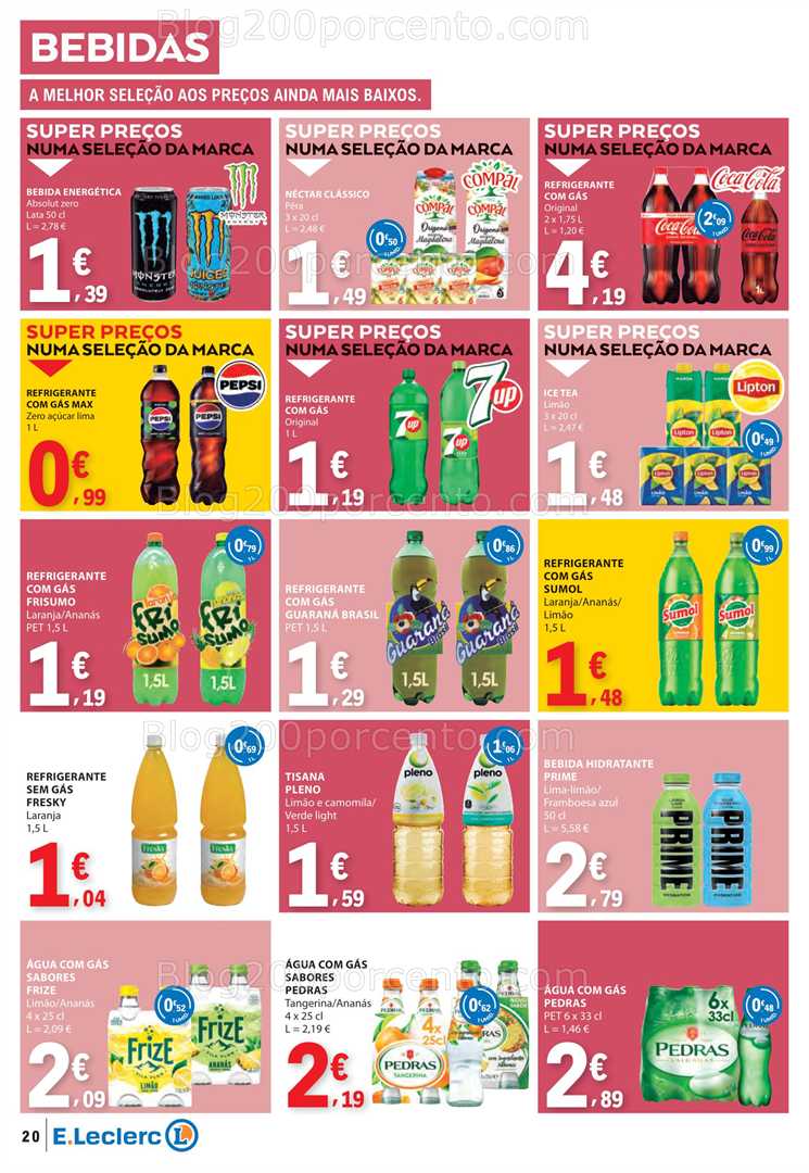 Antevisão Folheto E-LECLERC Promoções de 3 a 9 julho all