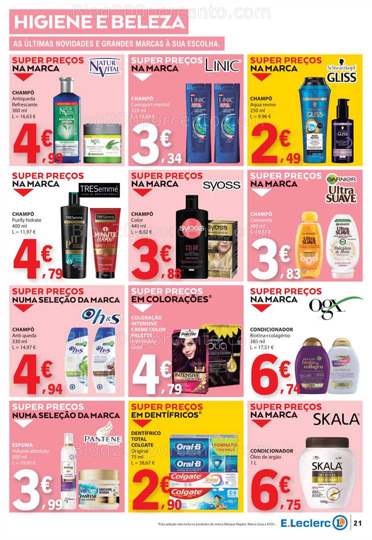 Antevisão Folheto E-LECLERC Promoções de 3 a 9 julho all