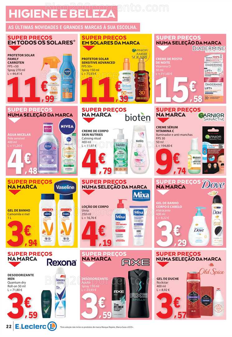 Antevisão Folheto E-LECLERC Promoções de 3 a 9 julho all