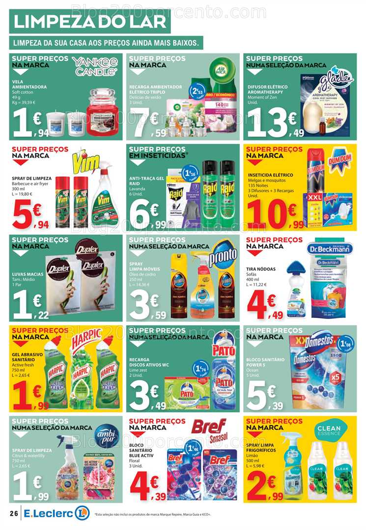 Antevisão Folheto E-LECLERC Promoções de 3 a 9 julho all