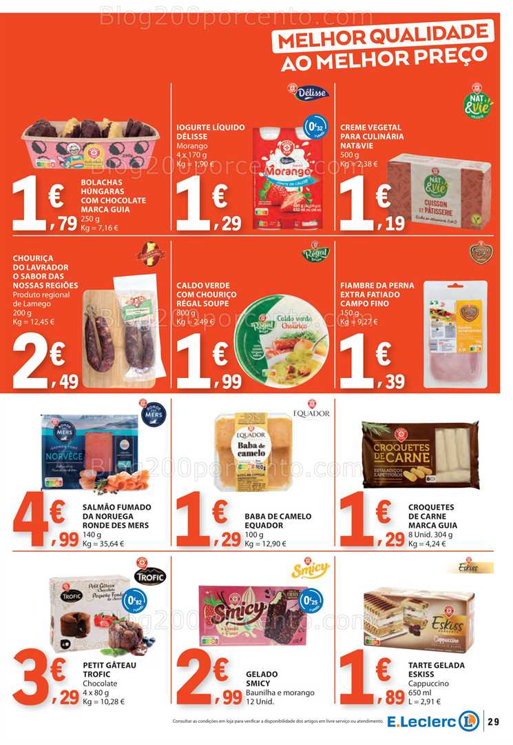 Antevisão Folheto E-LECLERC Promoções de 3 a 9 julho all