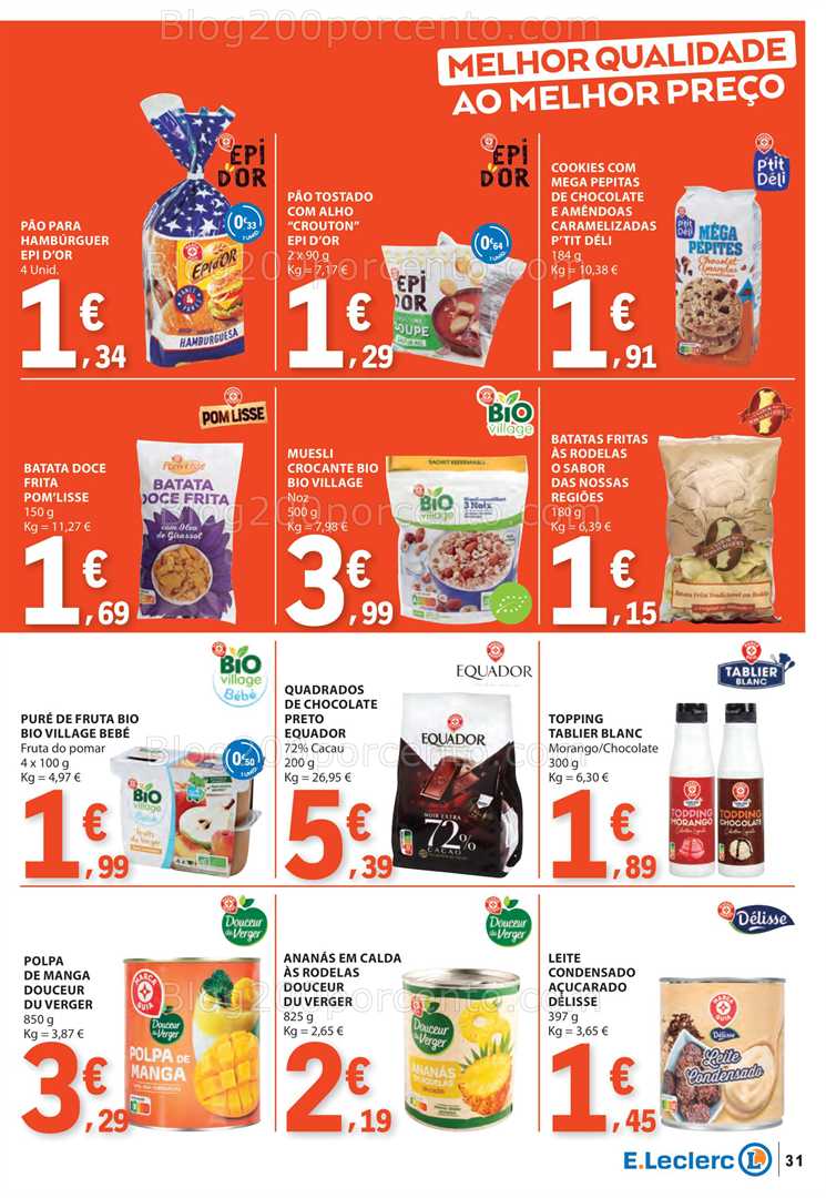 Antevisão Folheto E-LECLERC Promoções de 3 a 9 julho all