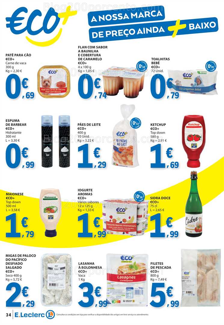 Antevisão Folheto E-LECLERC Promoções de 3 a 9 julho all