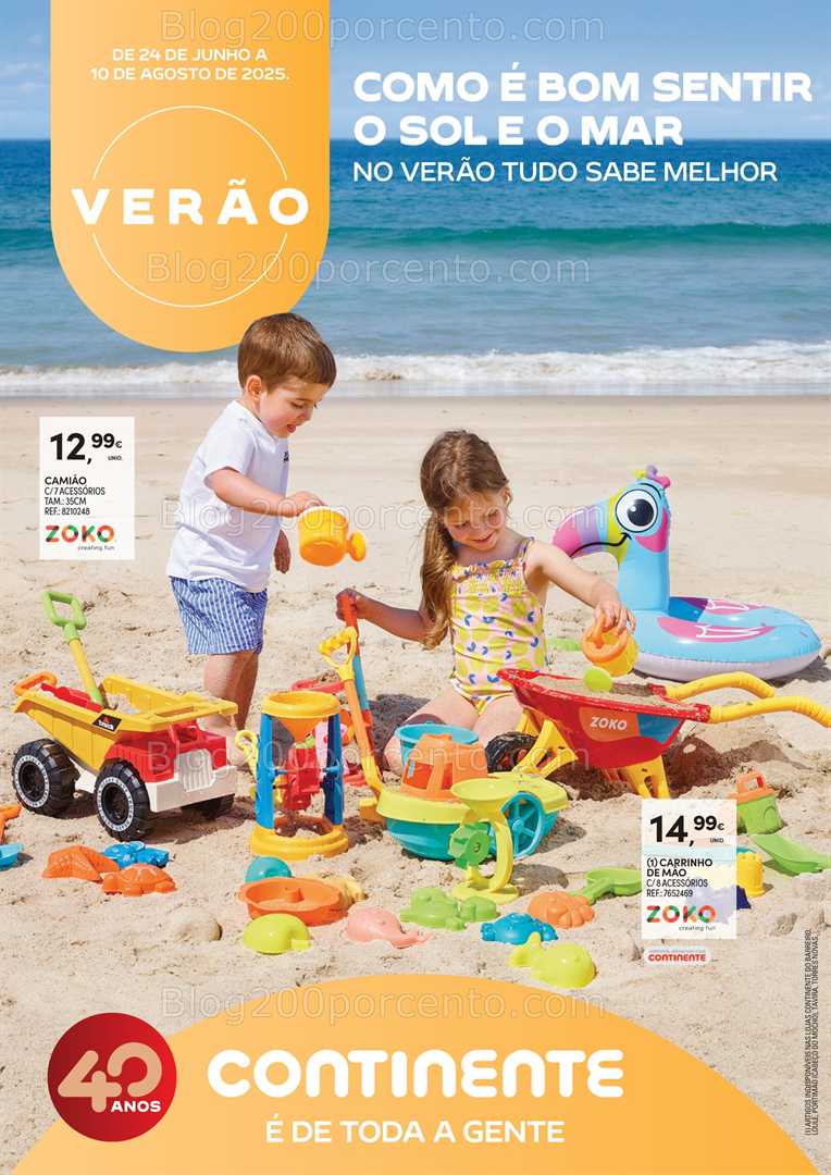 Antevisão Folheto CONTINENTE Férias de Verão - 24 junho a 10 agosto all