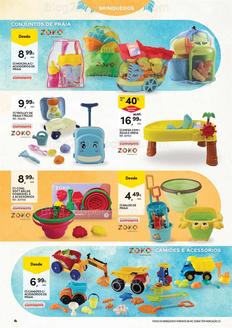 Antevisão Folheto CONTINENTE Férias de Verão - 24 junho a 10 agosto all
