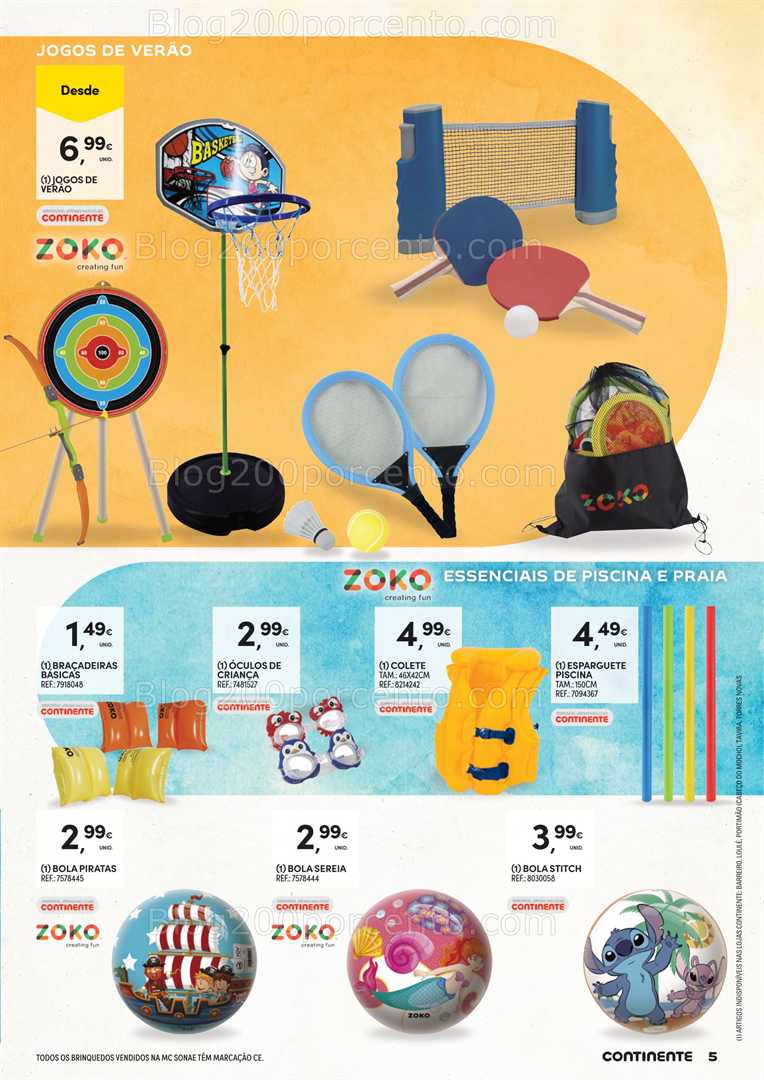Antevisão Folheto CONTINENTE Férias de Verão - 24 junho a 10 agosto all