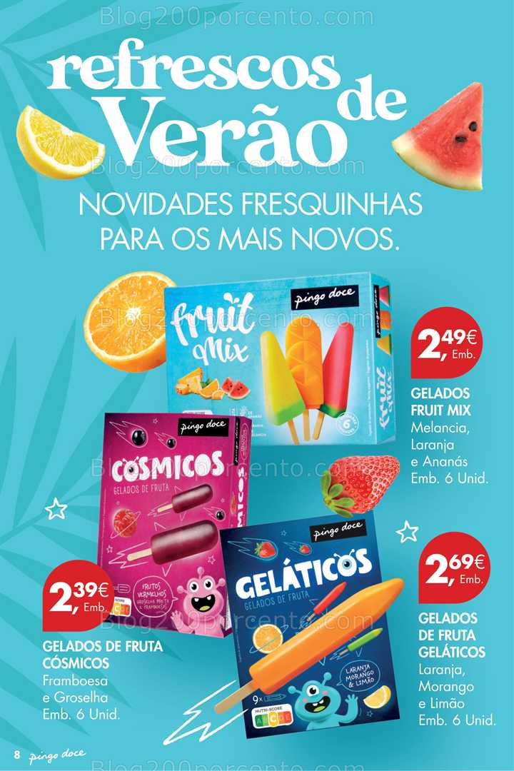 Antevisão Folheto PINGO DOCE Especial Gelados Verão all
