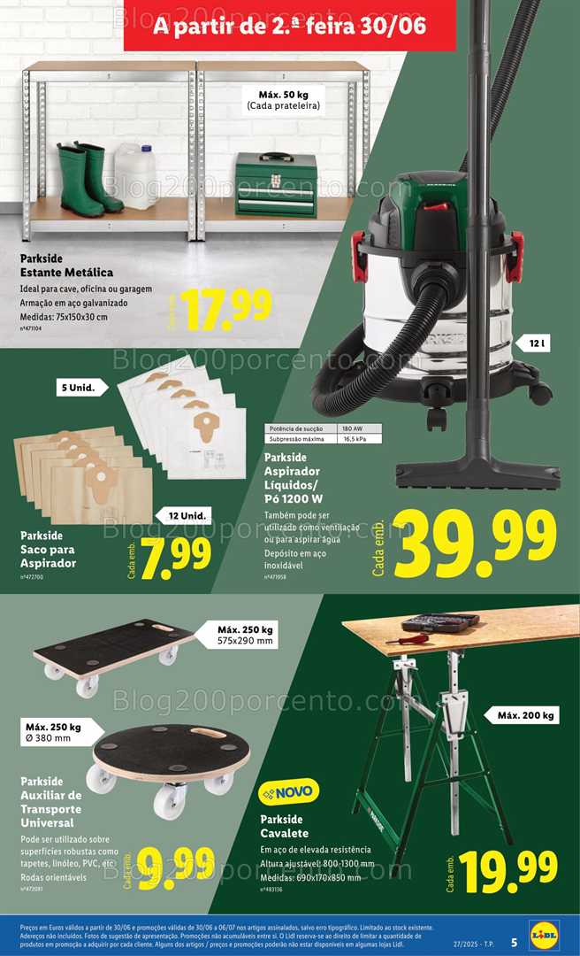 Antevisão Folheto LIDL Bazar Promoções de 30 junho a 10 julho all