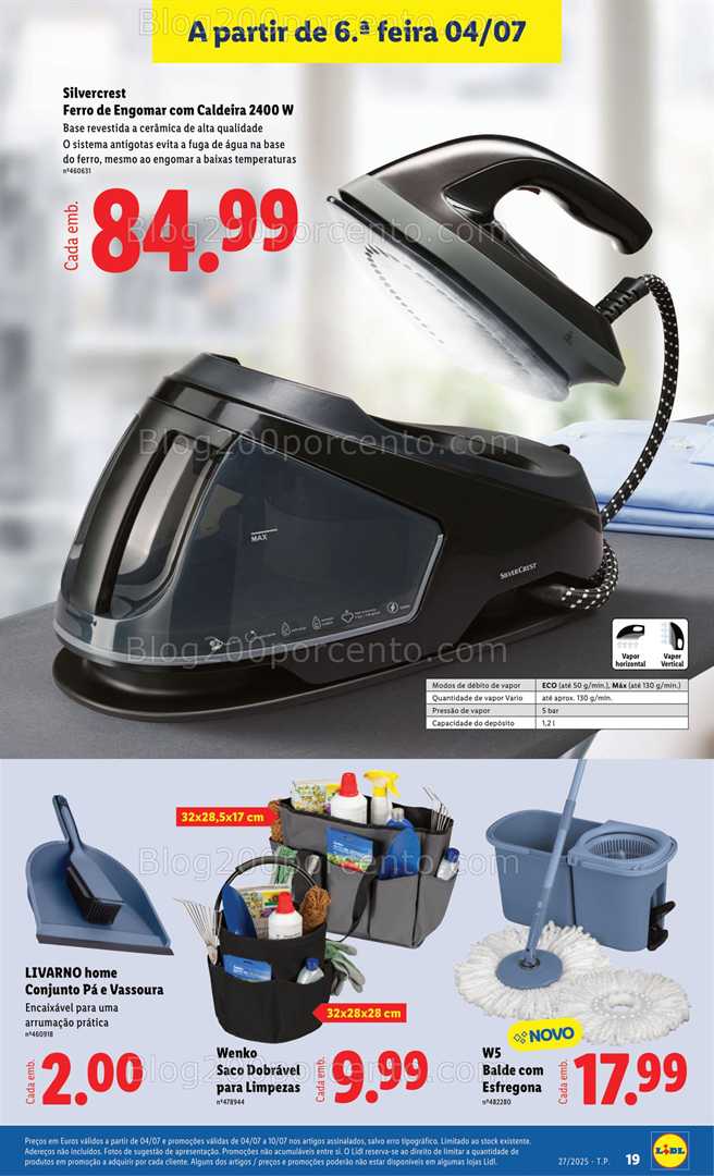 Antevisão Folheto LIDL Bazar Promoções de 30 junho a 10 julho all