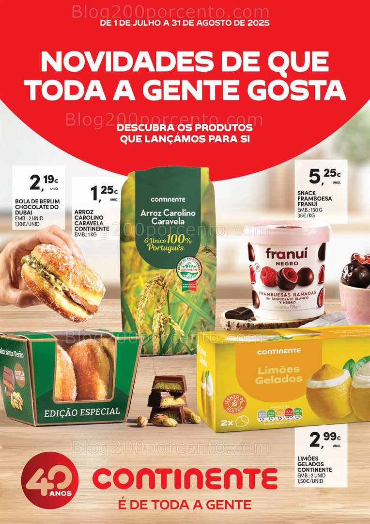 Antevisão Folheto CONTINENTE Novidades Promoções de 1 julho a 31 agosto all