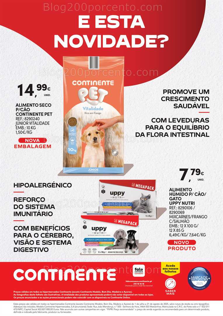 Antevisão Folheto CONTINENTE Novidades Promoções de 1 julho a 31 agosto all