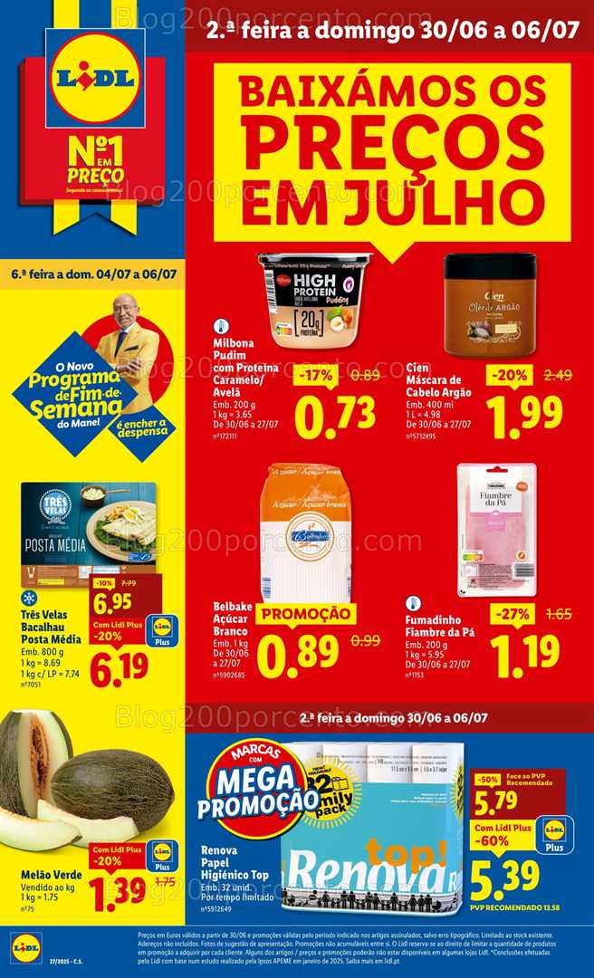 Antevisão Folheto LIDL Promoções de 30 junho a 6 julho all