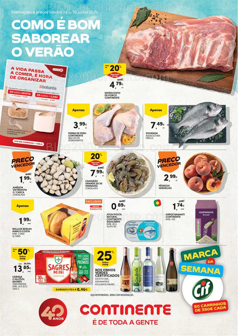 Antevisão Folheto CONTINENTE Modelo - Hiper Promoções de 24 a 30 junho all