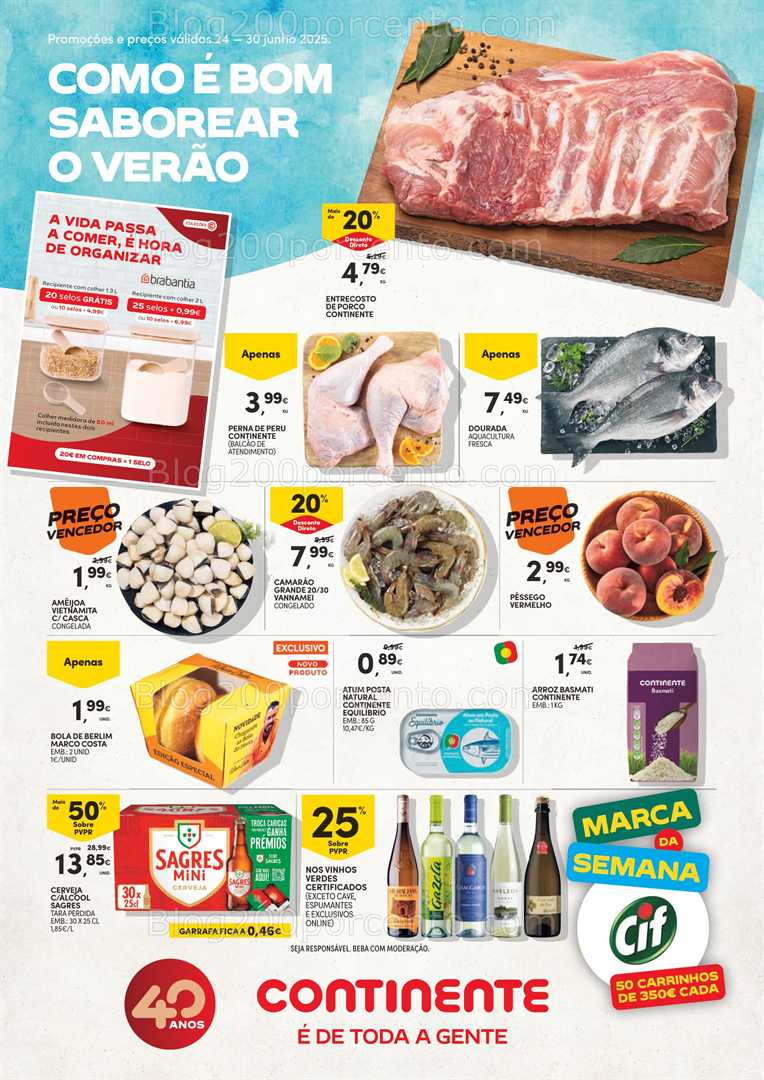 Antevisão Folheto CONTINENTE Bom Dia Promoções de 24 a 30 junho all