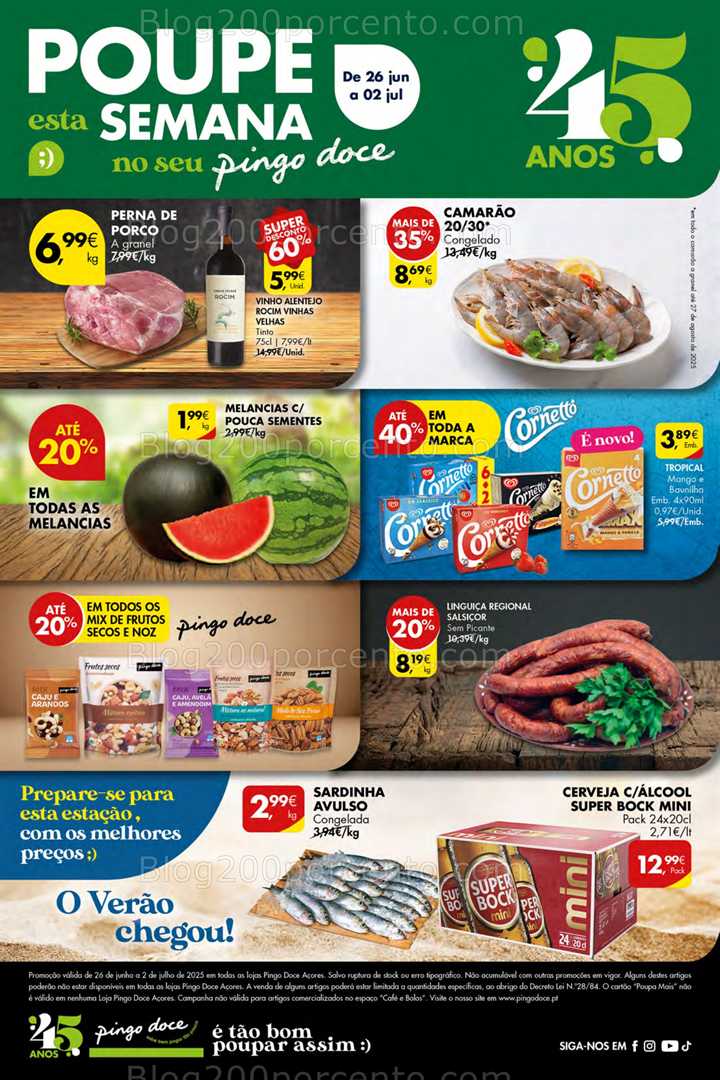 Antevisão Folheto PINGO DOCE Açores Promoções de 26 junho a 2 julho all