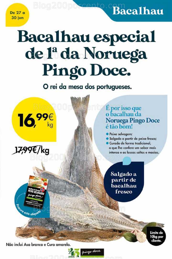 Antevisão Folheto PINGO DOCE Promoções Fim de Semana - 27 a 30 junho all