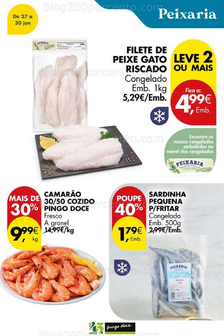Antevisão Folheto PINGO DOCE Promoções Fim de Semana - 27 a 30 junho all