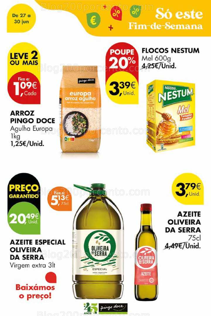 Antevisão Folheto PINGO DOCE Promoções Fim de Semana - 27 a 30 junho all