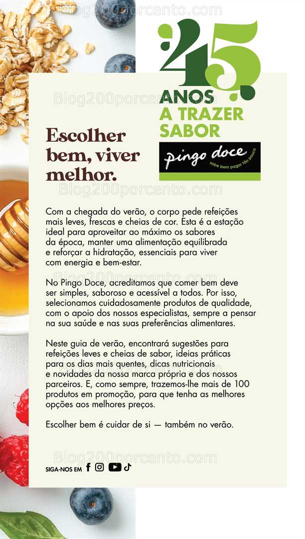 Antevisão Folheto PINGO DOCE Escolhas Equilibradas Promoções de 1 a 14 julho all