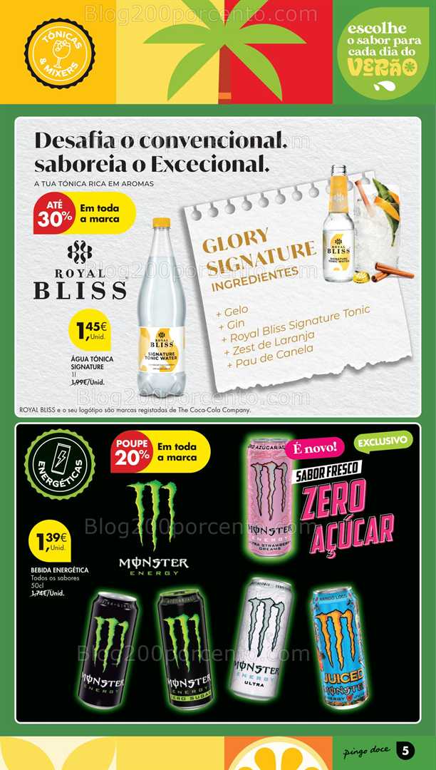 Antevisão Folheto PINGO DOCE Especial Bebidas Promoções de 1 a 14 julho all