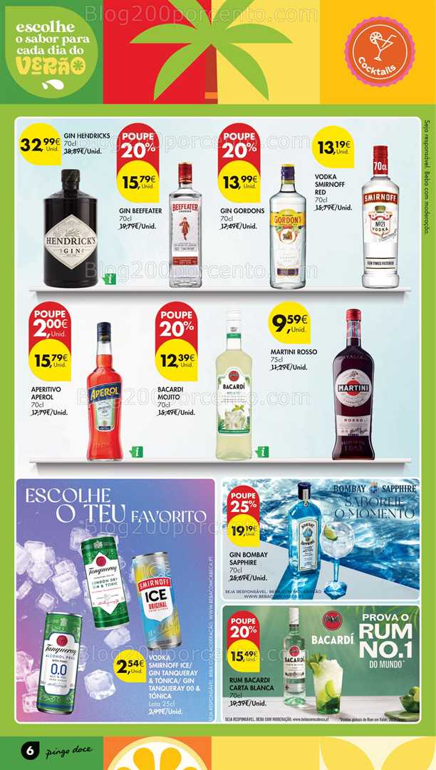 Antevisão Folheto PINGO DOCE Especial Bebidas Promoções de 1 a 14 julho all