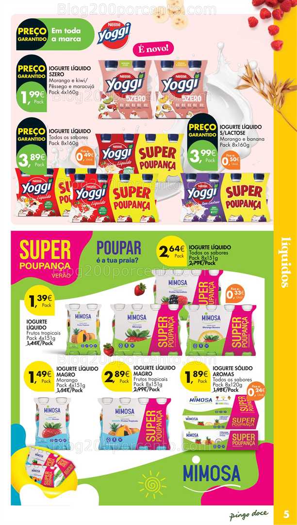 Antevisão Folheto PINGO DOCE Especial Iogurtes Promoções de 1 a 14 julho all