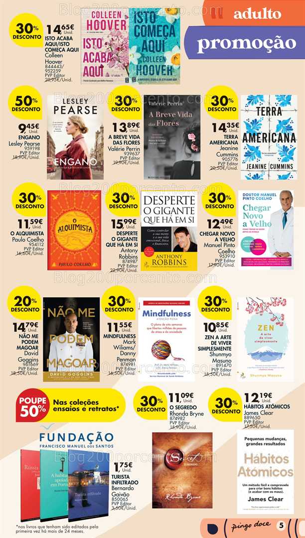 Antevisão Folheto PINGO DOCE Feira do Livro Promoções de 1 a 21 julho all
