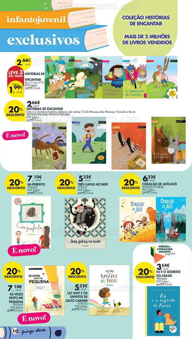 Antevisão Folheto PINGO DOCE Feira do Livro Promoções de 1 a 21 julho all