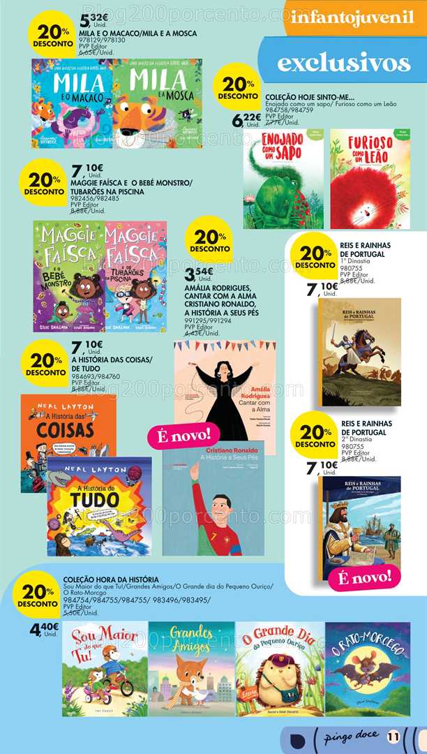 Antevisão Folheto PINGO DOCE Feira do Livro Promoções de 1 a 21 julho all